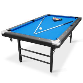 Billiards Table,Portable Pool Table, Includes Full Set of Balls, 2 Cue Sticks, Chalk, and Felt Brush,Folding Pool Table,Simple Assembly Needed