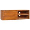 Wall-mounted TV Stand 35.4"x11.8"x11.8" Solid Wood Teak