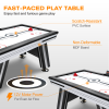 Air Hockey Table, 72" Indoor Hockey Table for Kids and Adults, LED Sports Hockey Game with 2 Pucks, 2 Pushers, and Electronic Score System