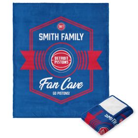 NBA Detroit Pistons Dominion Personalized Silk Touch Throw Blanket 50X60 Inches