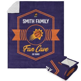 NBA Phoenix Suns Dominion Personalized Silk Touch Sherpa Throw Blanket 50X60 Inches