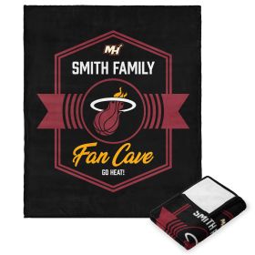 NBA Miami Heat Dominion Personalized Silk Touch Throw Blanket 50X60 Inches