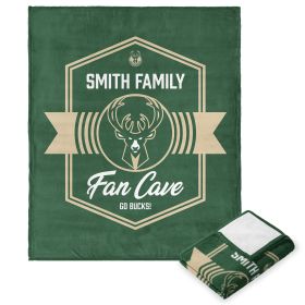 NBA Milwaukee Bucks Dominion Personalized Silk Touch Throw Blanket 50X60 Inches