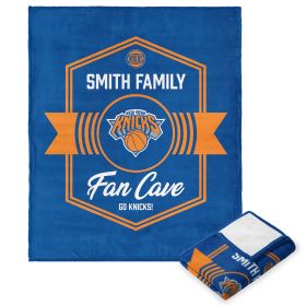 NBA New York Knicks Dominion Personalized Silk Touch Throw Blanket 50X60 Inches