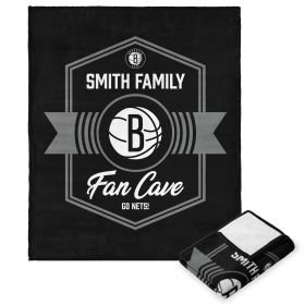 NBA Brooklyn Nets Dominion Personalized Silk Touch Throw Blanket 50X60 Inches