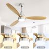 Low Profile 52 Inch Integrated LED Indoor Ceiling Fan with Light Kit and Remote Control for Living Room