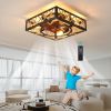 Farmhouse Rustic Ceiling Fan and Remote Control