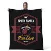 NBA Miami Heat Dominion Personalized Silk Touch Throw Blanket 50X60 Inches