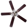 52Inch 5 Blades Ceiling Fan Light Antique Bronze Remote Control Without Bulb