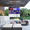 Sylvox 65 inch Outdoor TV;  700 Nits 4K QLED Smart TV for Partial Sun;  IP55 Waterproof Outdoor Smart TV with webOS 5.0 Alexa (Deck Pro QLED Series)