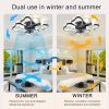 19.7 Inch Light Ceiling Fan with Lights Remote Control with Modern Butterfly Design Styling, Black, Fan for Bedroom, Living Room, Timing Function