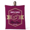 NBA Cleveland Cavaliers Dominion Personalized Silk Touch Throw Blanket 50X60 Inches