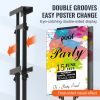 VEVOR Poster Stand, Adjustable Height Up to 75", Double-Sided Heavy Duty Pedestal Sign Holder