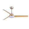 52 Inch Ceiling Fan with 22W LED Light and Remote Control 5 ABS Blades for Living Room