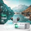 VIZONY Projector with 5G WiFi and Bluetooth, 15000L 500ANSI Full HD Native 1080P Projector, Support 4k & 350" Display with Carry Case