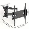 The universal telescopic TV stand is suitable for TV hangers of large TVs ranging from 32 to 55 inches. Rotatable and retractable hinged rotating hang