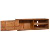 Wall-mounted TV Stand 35.4"x11.8"x11.8" Solid Wood Teak