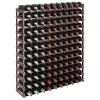 Wine Rack for 120 Bottles Brown Solid Wood Pine