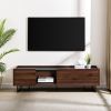 Contemporary Low-Profile TV Stand for TVs up to 65 inches – Dark Walnut