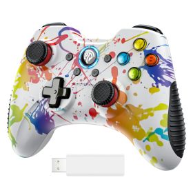 Wireless Gaming Controller for Windows 7 8 10 11 PC/PS3/Android/Switch/Steam Deck (Color: White)